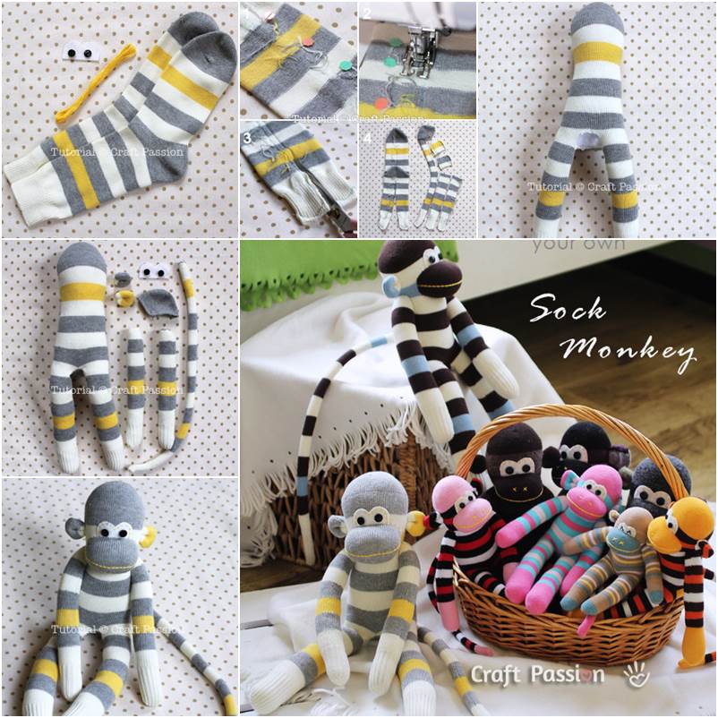 sock monkey Wonderul DIY Cute Sock Owl