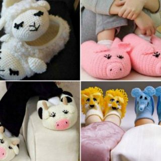 Wonderful DIY Cute Knitted / Crochet Baby Animal Booties