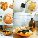 Wonderful DIY  Autumn Leaf  Bowl Using Balloon