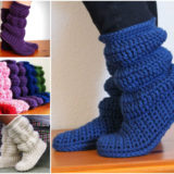 DIY Crochet Hollydoll Slipper Boots