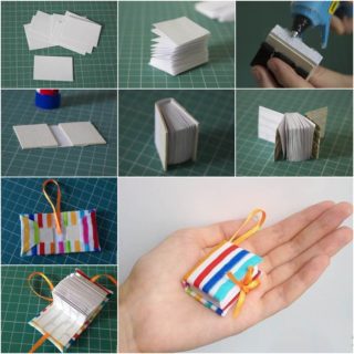 Wonderful DIY Mini Diary Book Keychain