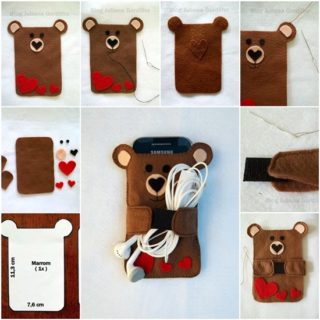 Wonderful DIY  Teddy Bear Cellphone Case