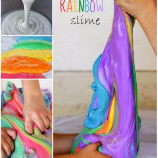 Wonderful DIY Homemade Rainbow Slime