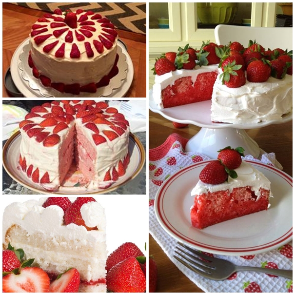 Strawberries And Cream Cakes F
