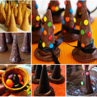 Wonderful DIY  Edible Wicked Witches Hats for Halloween