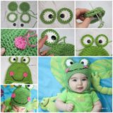 Wonderful DIY Cute Crochet Frog Hat With Free Pattern