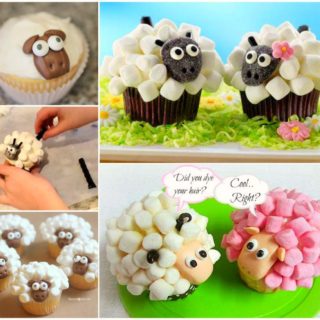 Wonderful DIY Cute Marshmallow Sheep Cupcake
