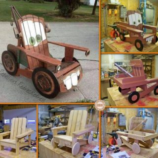 Wonderful DIY Cool “Tow Mater” Adirondack Chair