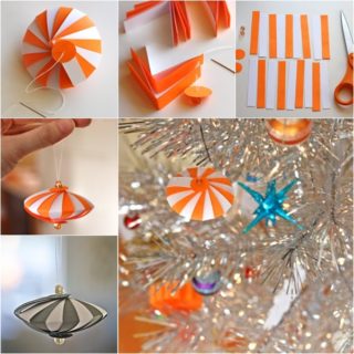 Wonderful DIY Easy Striped Paper Ornament