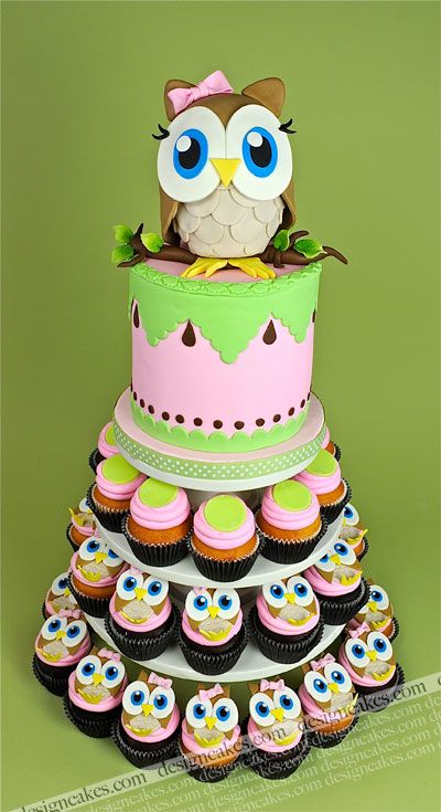 super cute owl cake