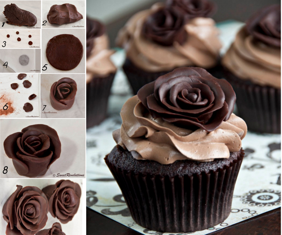 Chocolate-Roses-cupcake F