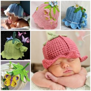 Wonderful DIY Adorable Crochet Baby Bluebell Hat