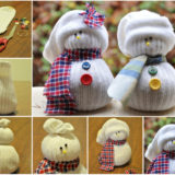 Wonderful DIY Adorable Sock snowmen