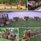 Wonderful DIY Cutest Choo Choo Train Planter  for Your Garden