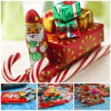 Wonderful DIY Christmas Candy Cane Sleigh