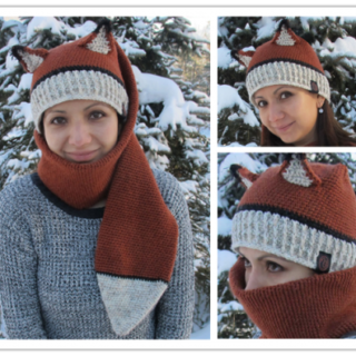 Wonderful DIY Crochet 2 in 1 Fox Hat and Scarf  With Free Pattern