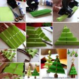 Wonderful DIY Mini Folded Paper Christmas Tree