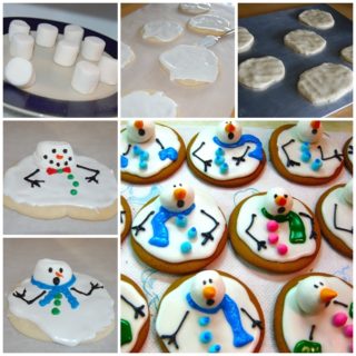 Wonderful DIY Marshmallow Melted Snowman Cookies