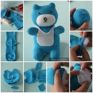 Wonderful DIY Cute Sock Teddy Bear
