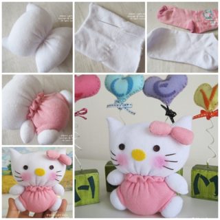 Wonderful DIY Adorable Sock Hello Kitty