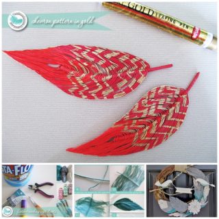 Wonderful DIY Handmade Yarn Feather and Bird