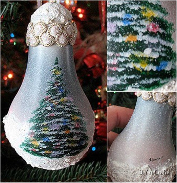 Christmas Tree Bulb-wonderful DIY