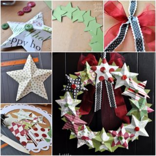 Wonderful DIY 3D Paper Star Wreath / Ornaments
