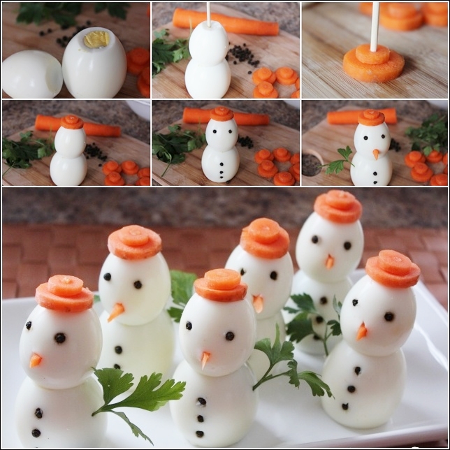 Egg-Snowman DIY F2