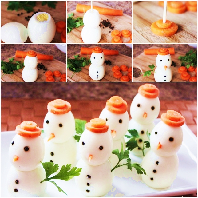 Egg Snowman DIY F21 Wonderful DIY Cute Edible Egg Snowman