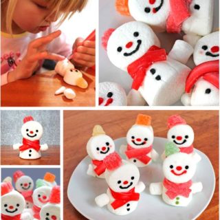 Wonderful DIY Cute Marshmallow Snowman Treats for Christmas