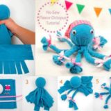 Wonderful DIY Cute Fleece Octopus without sewing