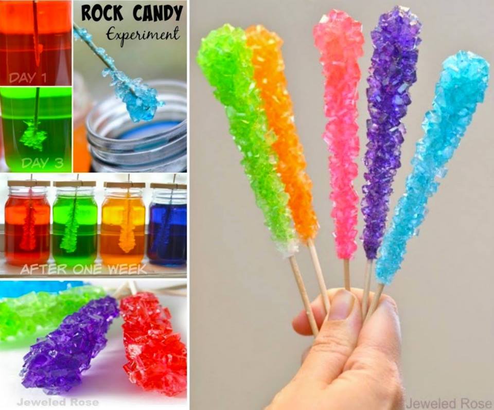 The Kids will have so much fun growing their own Rock Candy