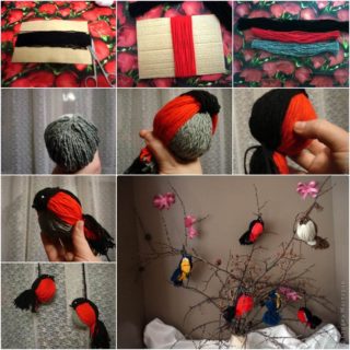 Wonderful DIY Cute Yarn Birdies