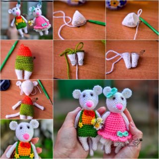 Wonderful DIY Cute Crochet Mice