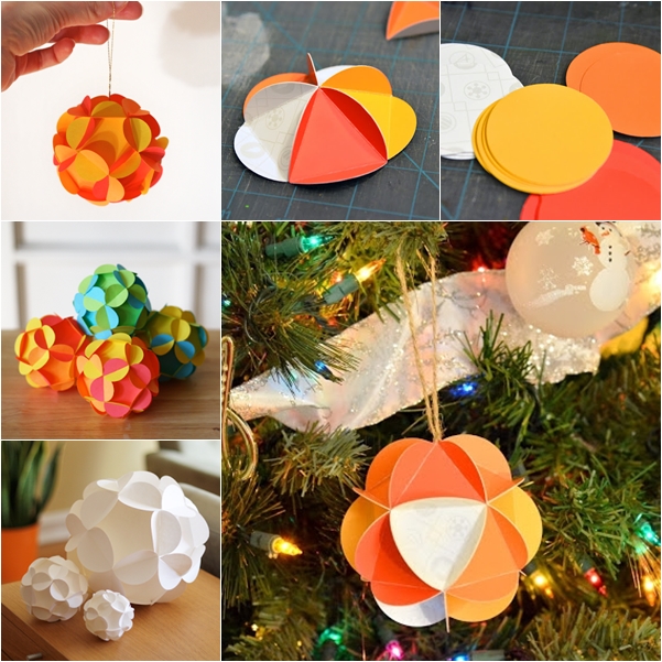 paper ball ornaments DIY F