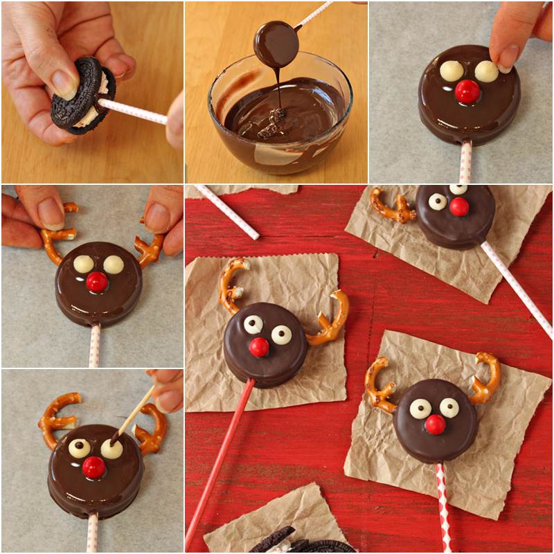 Cute-Reindeer-Oreo-Cookie-Pop- wonderful DIY