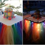Fairy Light Tutu Table Skirt- wonderful diy