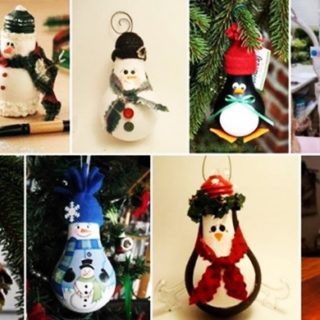 Wonderful DIY Easy Lightbulb Ornaments