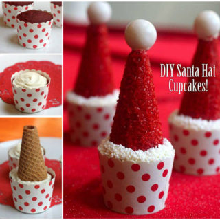 Wonderful DIY Easy Santa Hat Cupcake