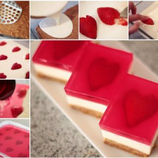 Wonderful DIY Yummy Strawberry Heart Jelly