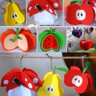 Wonderful DIY Paper Fruit Ornaments