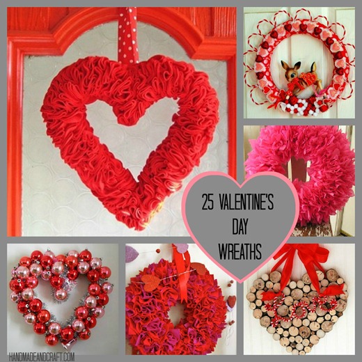 25 Valentines Day Wreath wonderfulDIY Wonderful DIY 20 + Valentines Day Wreaths