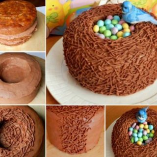 Wonderful DIY Birds Nest Cake