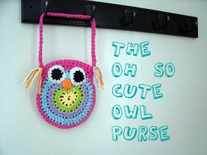 Crochet Owl Purse