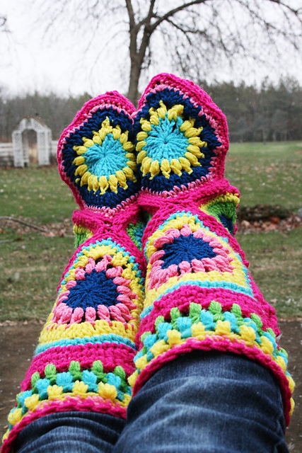 Crochet-Slipper-Boots-Pattern-wonderfuldiy
