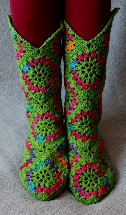 Crochet-Slipper-Boots