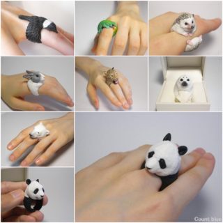Wonderful Handmade Polymer Clay Animal Rings