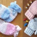 Wonderful DIY Crochet Kids Mitten with Free Pattern