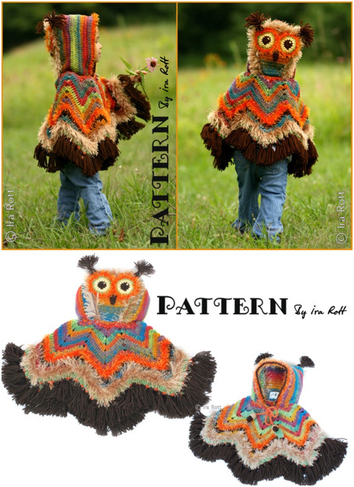 corn-Owl-Poncho-Crochet