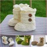 Classic DIY Crochet Snow Boots